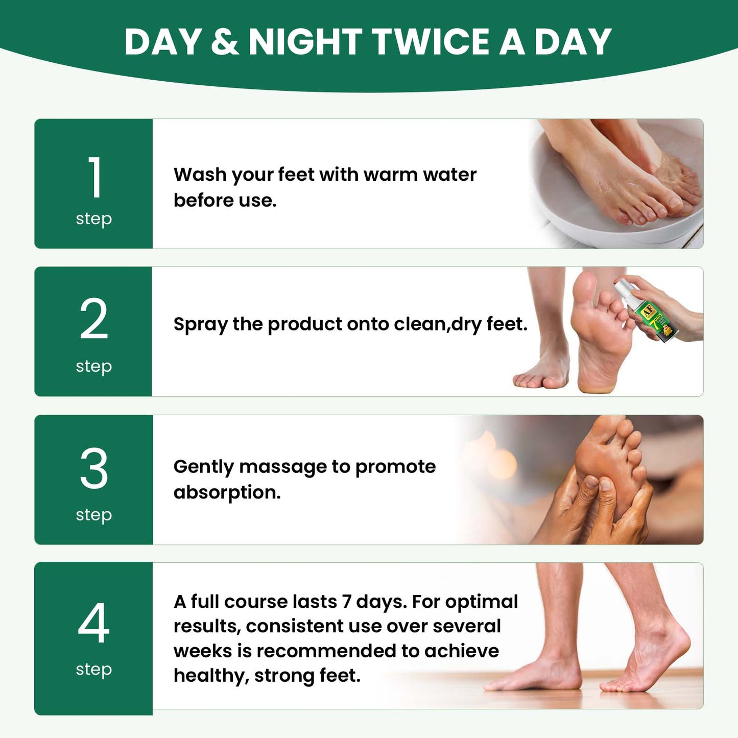 AIFUFAND Natural Athlete's Foot Treatment Spray – Soothes Itching, Burning & Prevents Fungal Infections | Ginger & Tea Tree Oil Formula for Foot Relief | Gentle Antifungal Care for Cracked, Dry Skin & Odor Control (Travel Size-20ML))