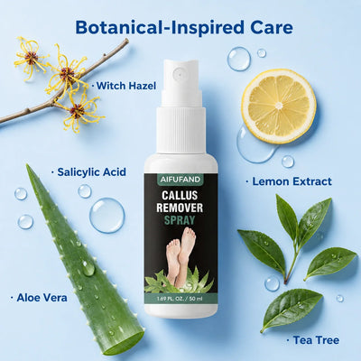 AIFUFAND Callus Remover Spray botanical inspired care ingredients