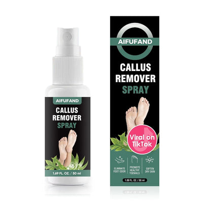 AIFUFAND Callus Remover Spray 50 ml bottle and retail box
