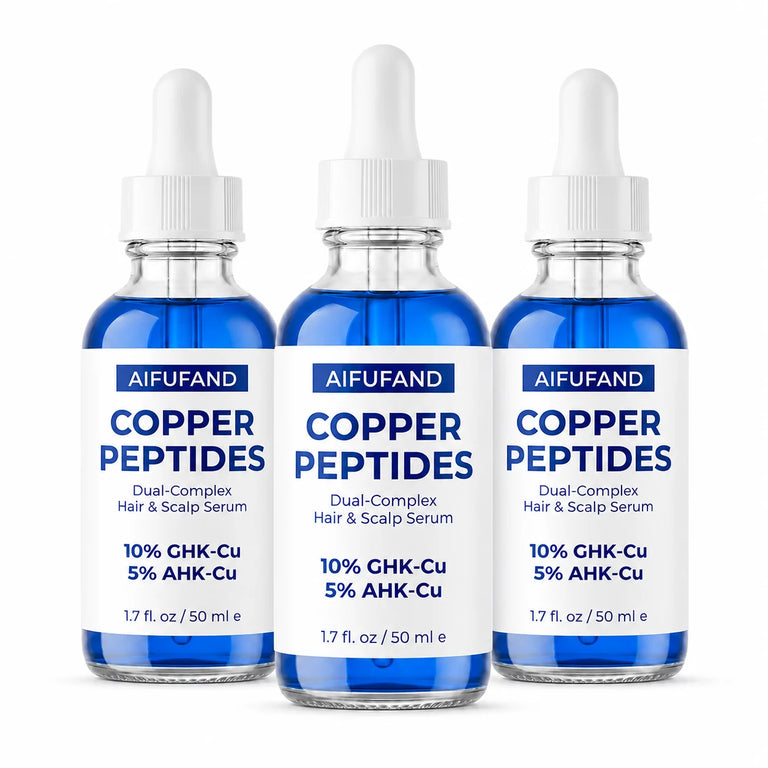 AIFUFAND GHK-Cu and AHK-Cu peptide hair serum, 3 bottles
