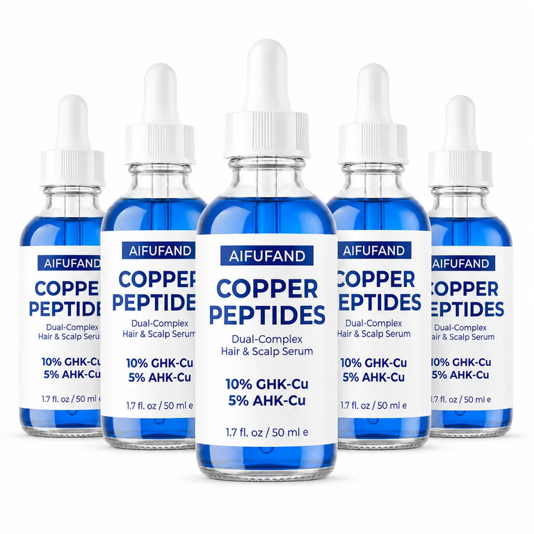 AIFUFAND GHK-Cu and AHK-Cu peptide hair serum, 5 bottles